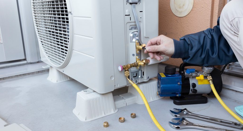 エアコン室外機設置